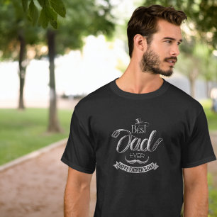 Krijtbrief Beste Papa Ooit Vaderdag T-shirt