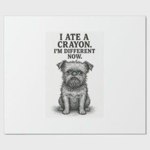 Krijtjes Chaos � Grappige Brussels Griffon Hond Me Cadeaupapier