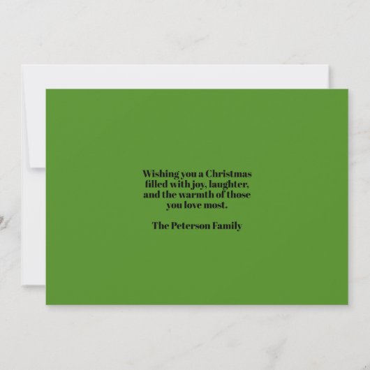 Krijttekening Versierd Kerstkoekjes Groen Kaart (Achterkant)