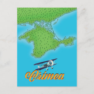 Krim reizen vintage stijl poster kaart