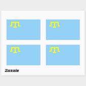 Krim Tatar, etnische vlag Rechthoekige Sticker (Vel)