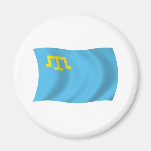 Krim Tatars Flag Magnet Magneet (Voorkant)