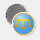 Krim Tatars' Tamga Magneet (Voorkant / Achterkant)