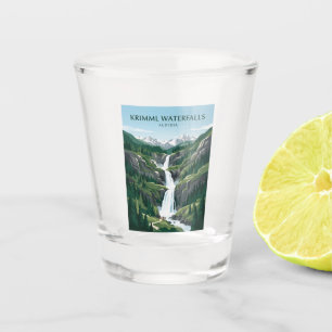 Krimml-watervallen Oostenrijk Shot Glas