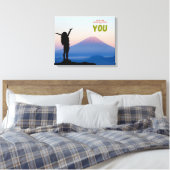 Krimpend u muurkunst canvas afdruk (Insitu (Slaapkamer))