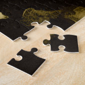 Krimpende oosterse ventilator met Floral Design Legpuzzel (Zijkant)