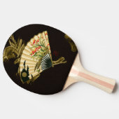 Krimpende oosterse ventilator met Floral Design Tafeltennisbatje (Zijkant)
