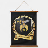 Krimpende treinen hangend wandkleed (Voorkant)