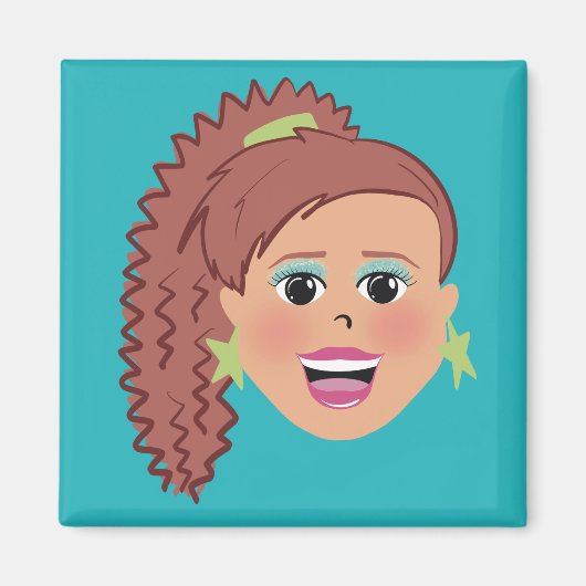 Krimpende zijkant pony magneet (Voorkant)