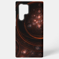 Krimson Sterrenlicht Omringt Abstracte Kosmische K