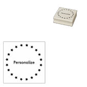 Kring van sterren 	rubberstempel (Gestempeld)