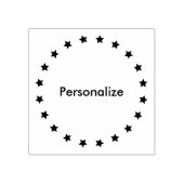 Kring van sterren 	rubberstempel (Afrduk)