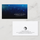 Kringen Monogram Programmeur Technisch Ingenieur Visitekaartje (Voorkant / Achterkant)