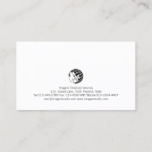 Kringen Monogram Programmeur Technisch Ingenieur Visitekaartje (Achterkant)