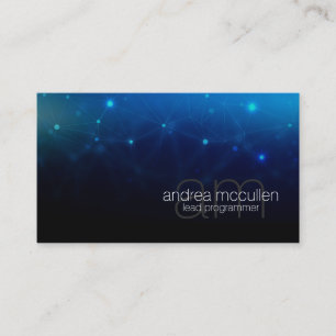 Kringen Monogram Programmeur Technisch Ingenieur Visitekaartje