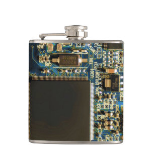 Kringkaart voor computerharde schijven - blauw heupfles