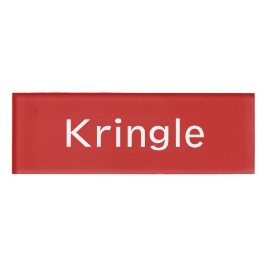 Kringle Name Tag (Voorkant)