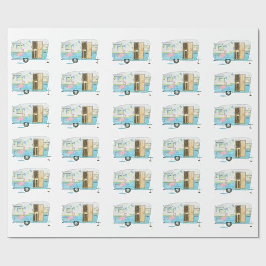  kringlooppapier voor kampeerwagens cadeaupapier (Vlak)