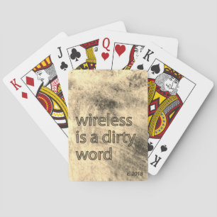 Kringloopspeelkaarten: draadloos is een vies woord pokerkaarten