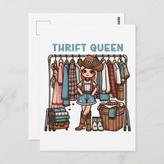 kringloopster briefkaart (Voorkant / Achterkant)