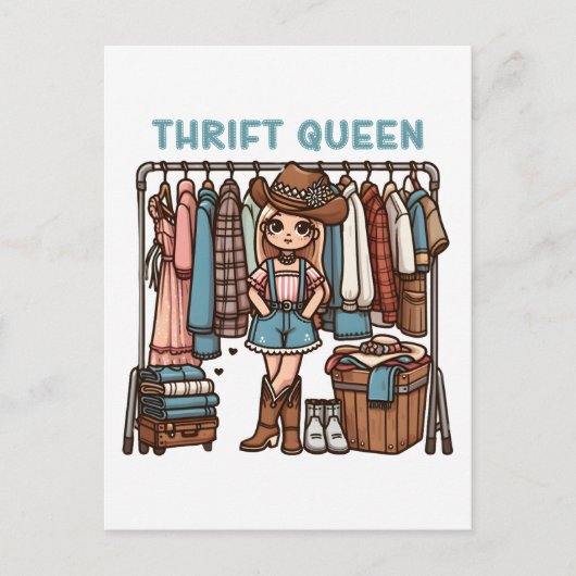 kringloopster briefkaart (Voorkant)