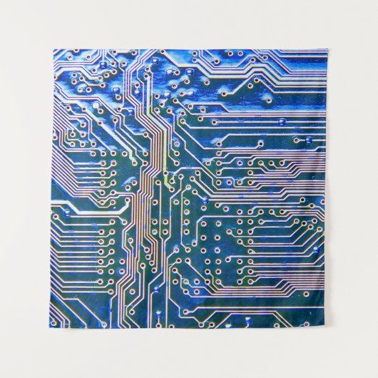 Kringprintplaat, computer, blauw, condensator, chi wandkleed (Voorkant)