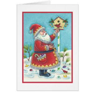 KRIS KRINGLE & CARDINAL CHRISTMAS GREELETTE B