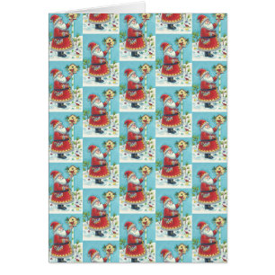 KRIS KRINGLE & CARDINAL CHRISTMAS GREELETTE B