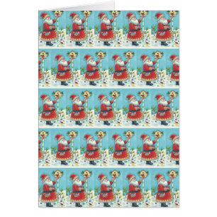 KRIS KRINGLE & CARDINAL CHRISTMAS GREELETTE B