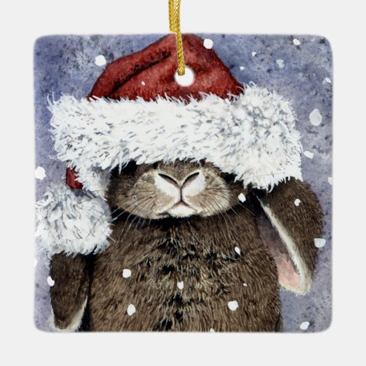 Kris Kringlypaws Keramisch Ornament (Voorkant)