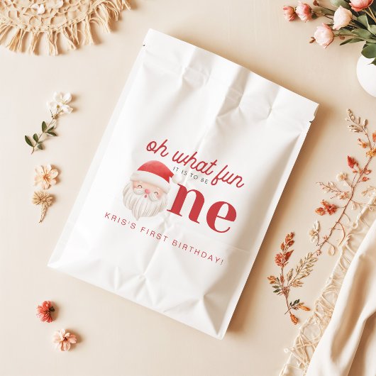 KRIS Oh What Fun Christmas 1st Verjaardag Bedankzakje