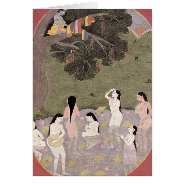 Krishna avec les vêtements des filles de vache, (Devant)