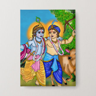 Krishna Balram Knop Button