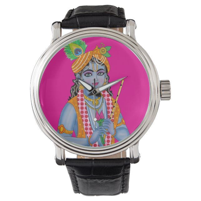 Krishna Clock Horloge (Voorkant)