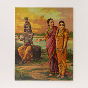 Krishna declaring his love for Radha by Raja Ravi Legpuzzel