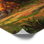 Krishna declaring his love for Radha by Raja Ravi Poster (Hoek)