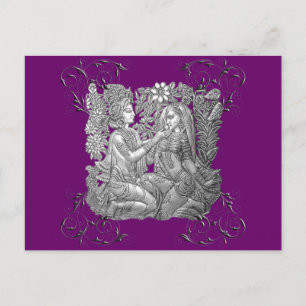 Krishna en Radha Briefkaart