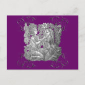 Krishna en Radha Briefkaart (Voorkant)