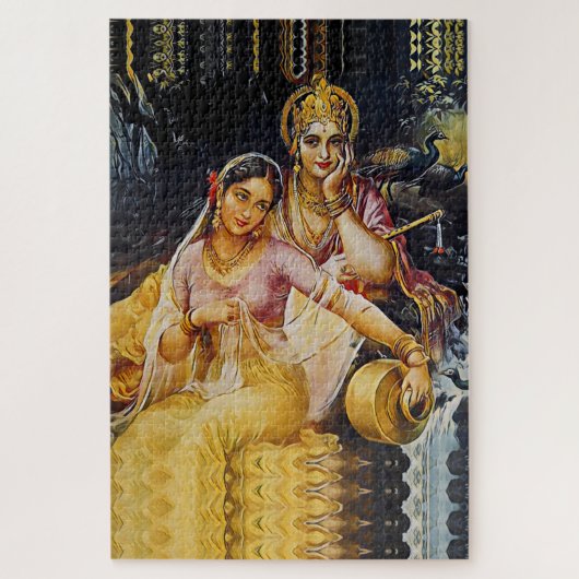 KRISHNA - hindoeïstische godheid - Legpuzzel (Verticaal)