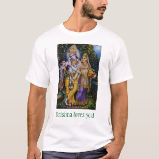 Krishna houdt van je! t-shirt