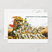 KRISHNA IN MAHABHARAT BRIEFKAART (Voorkant / Achterkant)
