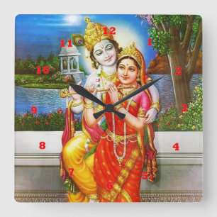 Krishna India Canada Vierkante Klok