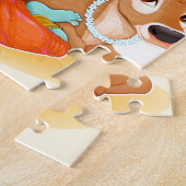 Krishna Indian God speelde flute illustratie Legpuzzel (Zijkant)