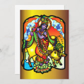 Krishna Invitation Kaart (Voorkant / Achterkant)