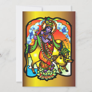 Krishna Invitation Kaart
