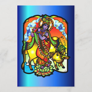 Krishna Invitation Kaart