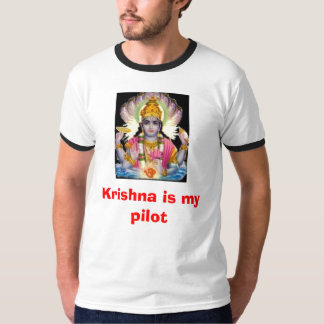 Krishna is mijn piloot t-shirt