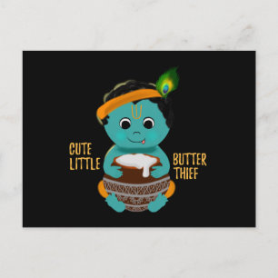 Krishna kaarten Baby Krishna kunst briefkaarten Sp