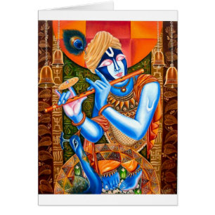 KRISHNA L'ABRÉGÉ SUR INDIEN DE JOUEUR DE CANNELU