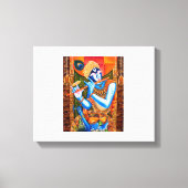 KRISHNA MET DE FLUIT CANVAS AFDRUK (Voorkant)